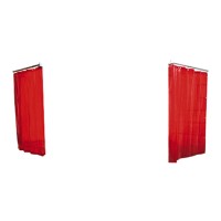 BRAÇO C/CORTINA VERMELHA  P/BIOMBO 10115 E 10139